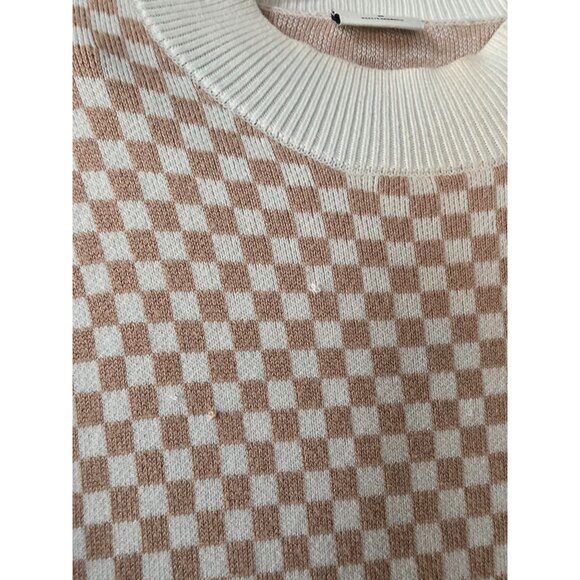 Abercrombie & Fitch Womens Checkerboard Long Sleeve Knit Dress Size M - Picture 3 of 7